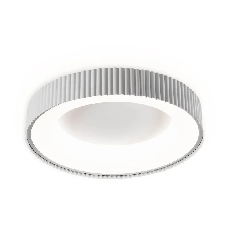 Plafon Ø40CM 32+32W 3200LM 3000K 4500K 6500K BIVOLT METAL BRANCO+ACRILICO Sindora DCX02390