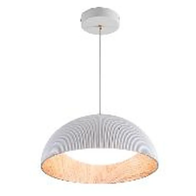 Pendente LED de Metal Branco e Acrílico 14W 3 Temperaturas (3000K/4500K/6500K) Bivolt 40cm - Sindora DCD02386