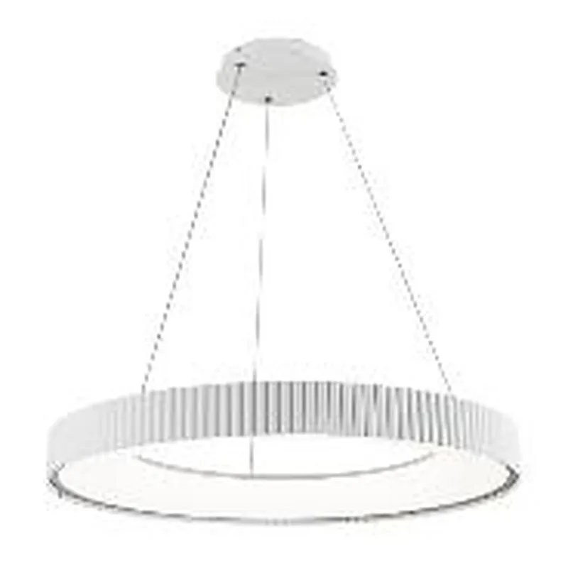 Pendente LED de Metal Branco e Acrílico 38W 3 Temperaturas (3000K/4500K/6500K) Bivolt 50cm - Sindora DCD02392