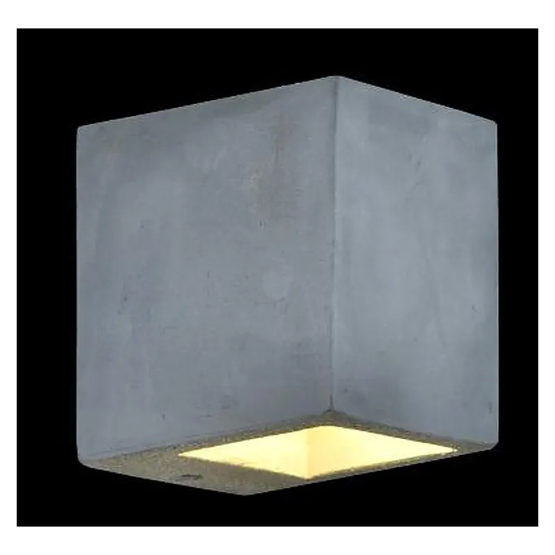 Arandela Ø7x10x10CM G9x1 METAL+CONCRETO CINZA CX MASTER:70x18,5x36,5CM 7KG (10 UN.) CX UN.:10x13x13CM 0,7KG Sindora DCB02671