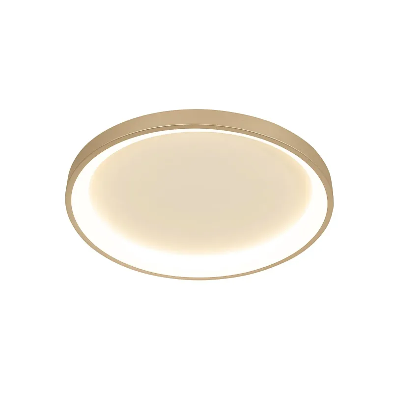 Plafon 58CM 73W 5475LM 3000K BIVOLT METAL DOURADO+PLASTICO CX:62,5x62,5x9,5CM 3,5KG Sindora QX05643