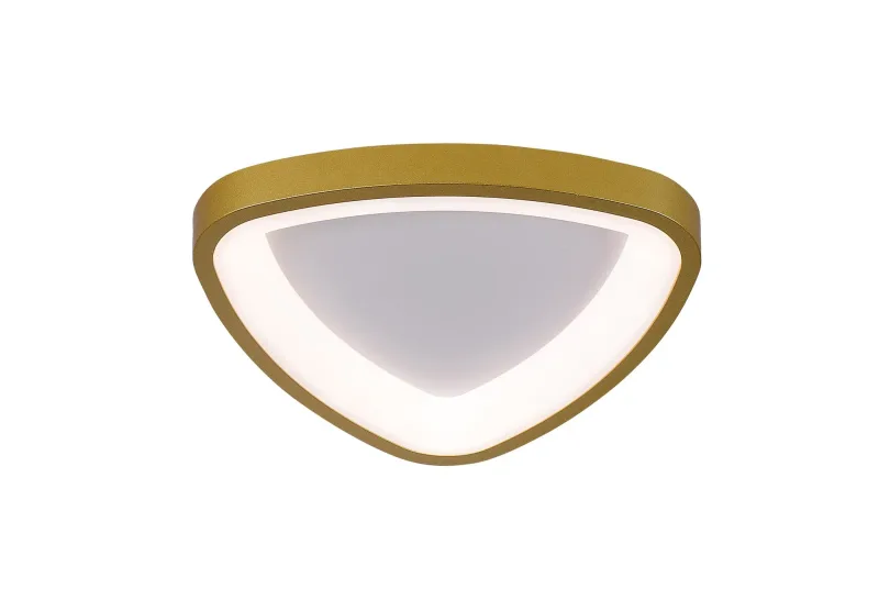 Plafon Ø51x7CM 25+25W 2500LM 3000K 4500K 6500K BIVOLT METAL DOURADO+ACRILICO Sindora DCX02995