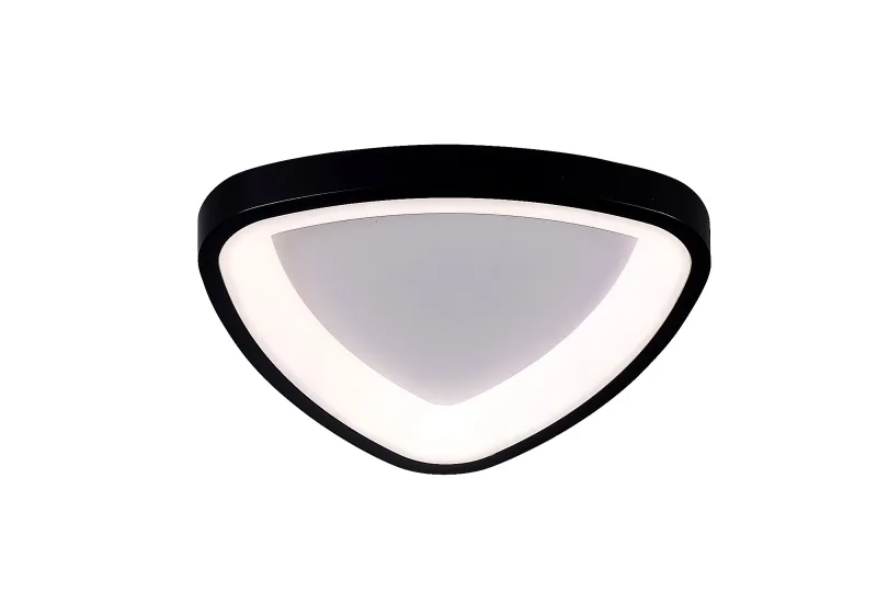 Plafon Ø51x7CM 25+25W 2500LM 3000K 4500K 6500K BIVOLT METAL PRETO+ACRILICO Sindora DCX02996