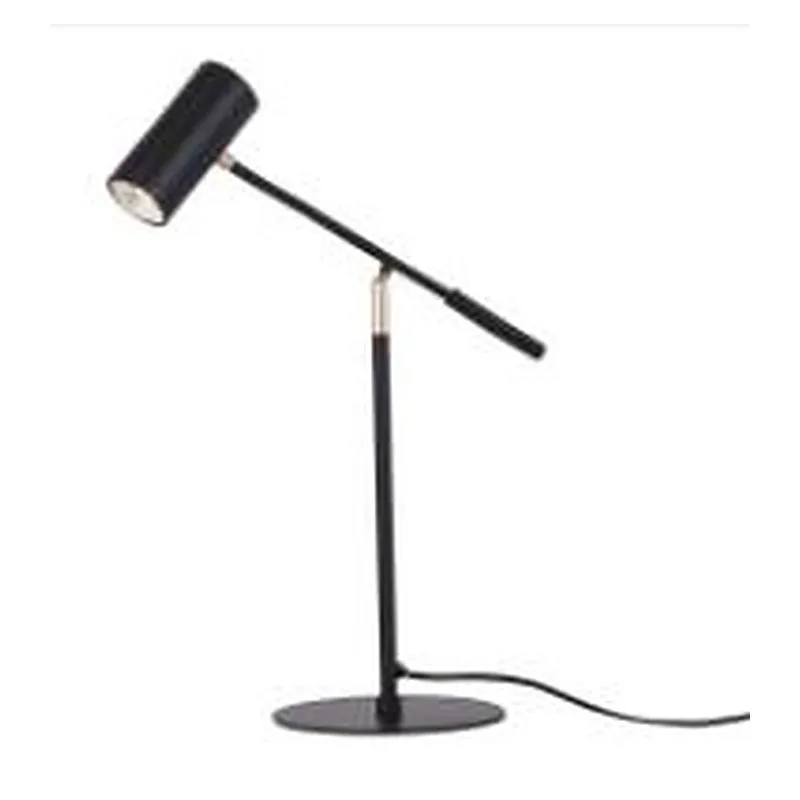 Abajur de Metal Preto e Acrílico 1 Lâmpada GU10 38x18x50cm - Sindora DCT01840