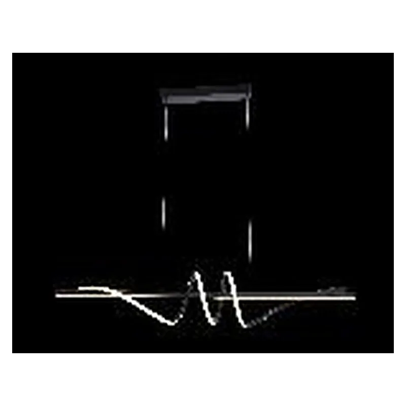 Pendente LED de Metal Preto e Silicone 58W 3000K Bivolt 100x18cm - Sindora FD16026