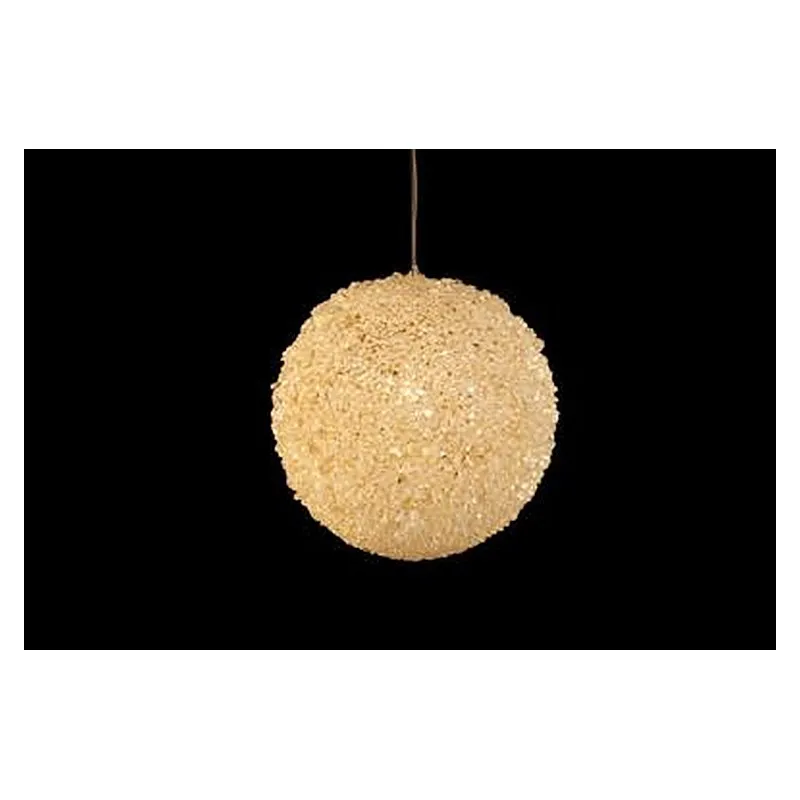 Pendente de Cristal e Metal Dourado 4 Lâmpadas E14 Inclusas 30cm - Sindora DCD04618