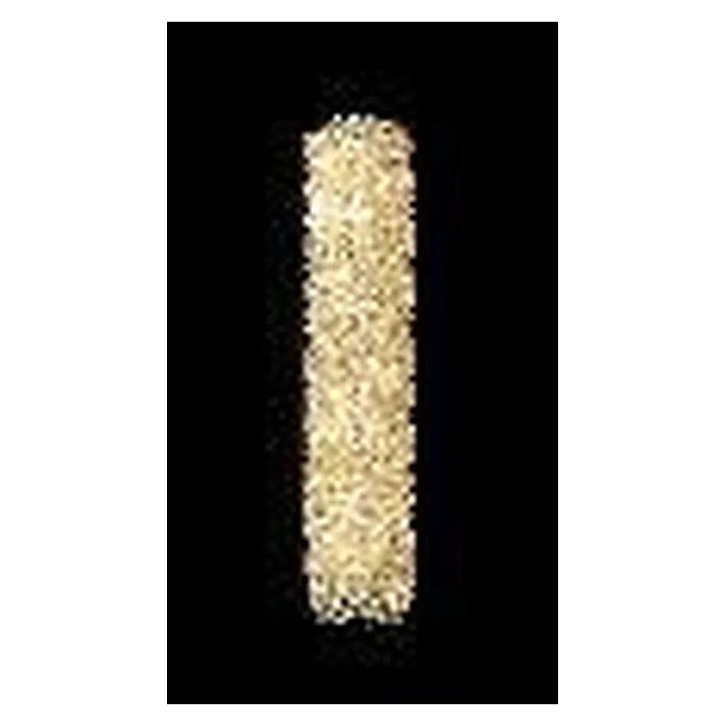 Arandela (LAMPADA INCLUSO) Ø12x50CM G4x6 METAL DOURADO+CRISTAL TRANSPARENTE | CANOPLA:46x5x2,5CM CX:61x20x18CM 4,3KG Sindora DCB04622
