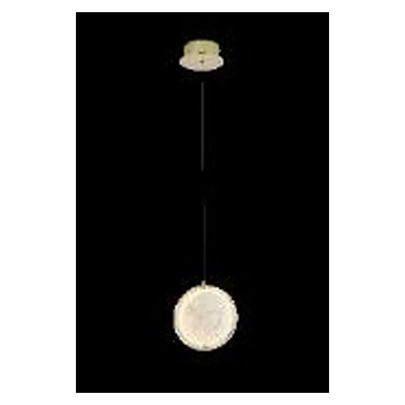 Pendente LED de Inox Dourado 11W 3000K Bivolt 2x20cm - Sindora DCD06242
