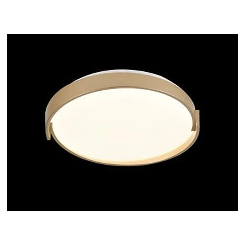Plafon Ø39x7CM 28+28W 2800LM 3000K 4500K 6500K BIVOLT METAL DOURADO+ACRILICO Sindora DCX023104