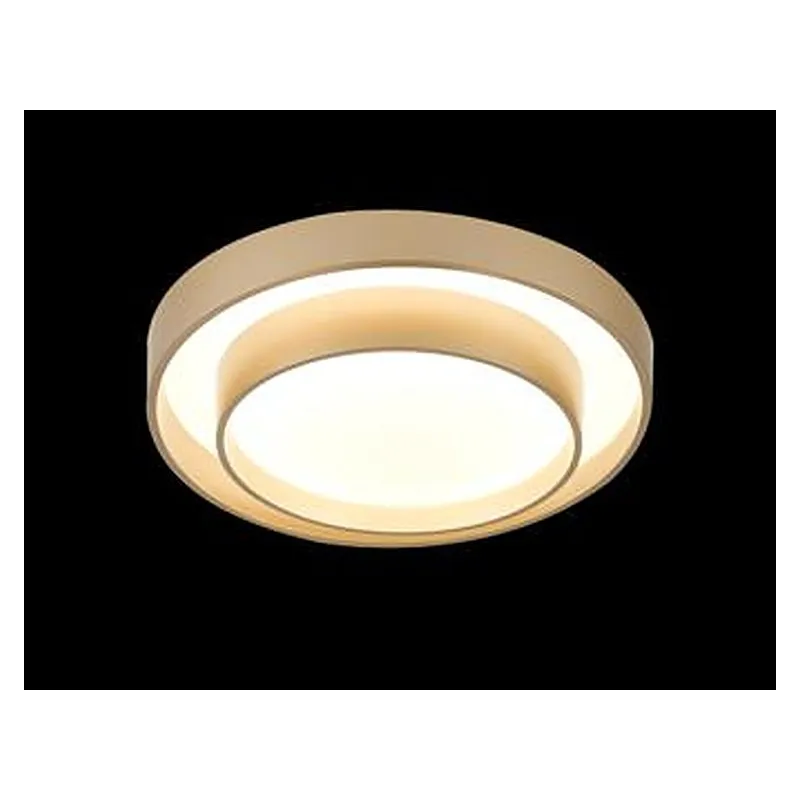 Plafon Ø50x11CM 45+45W 4500LM 3000K 4500K 6500K BIVOLT METAL DOURADO+ACRILICO Sindora DCX023107