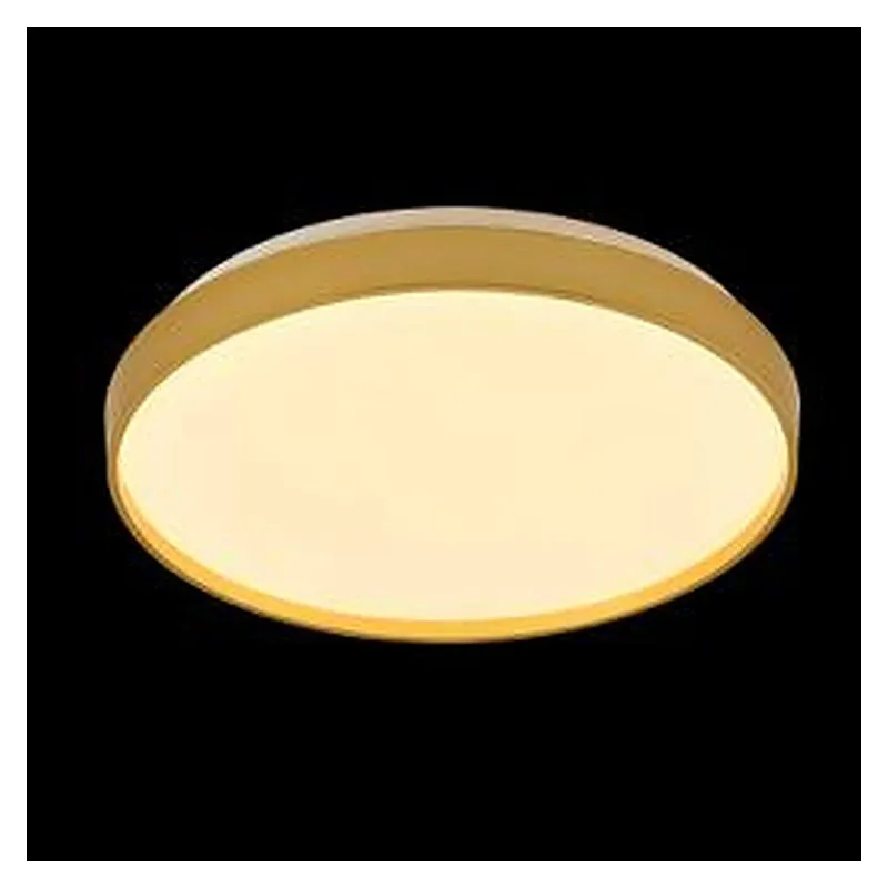 Plafon Ø27CM 14+14W 1400LM 3000K 4500K 6500K BIVOLT METAL DOURADO+ACRILICO Sindora DCX023110