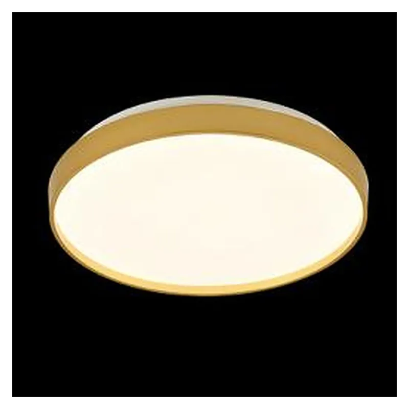 Plafon Ø49CM 45+45W 4500LM 3000K 4500K 6500K BIVOLT METAL DOURADO+ACRILICO Sindora DCX023112