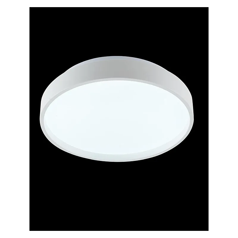 Plafon Ø27x7CM 14+14W 1400LM 3000K 4500K 6500K BIVOLT METAL BRANCO+ACRILICO Sindora DCX023121
