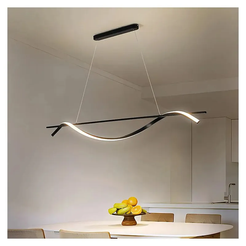 Pendente Infinito LED de Metal Preto e Silicone 44W 3 Temperaturas (3000K/4500K/6500K) Bivolt 100cm - Sindora FD16040
