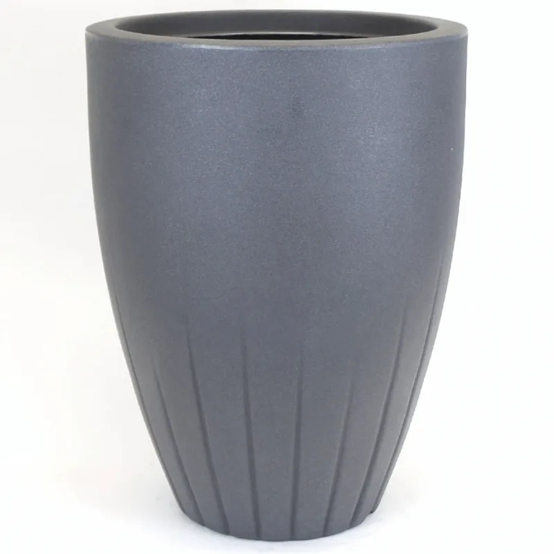 Vaso Cone Frisado Chumbo 36L - Vouga Decor