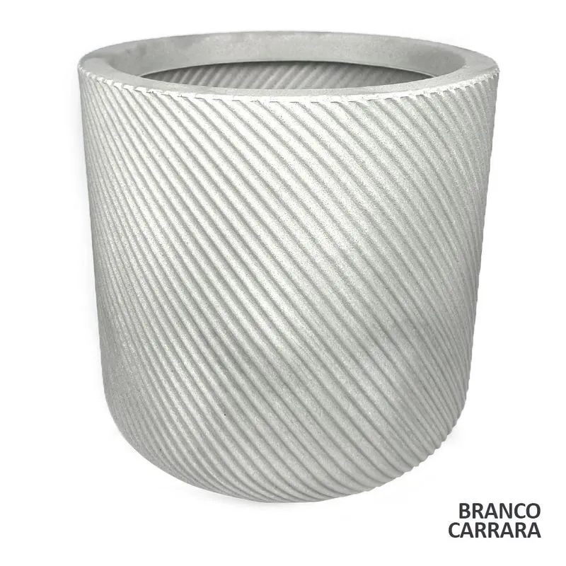 Vaso Vite Cilindro Polietileno N2 Branco Carrara Vouga