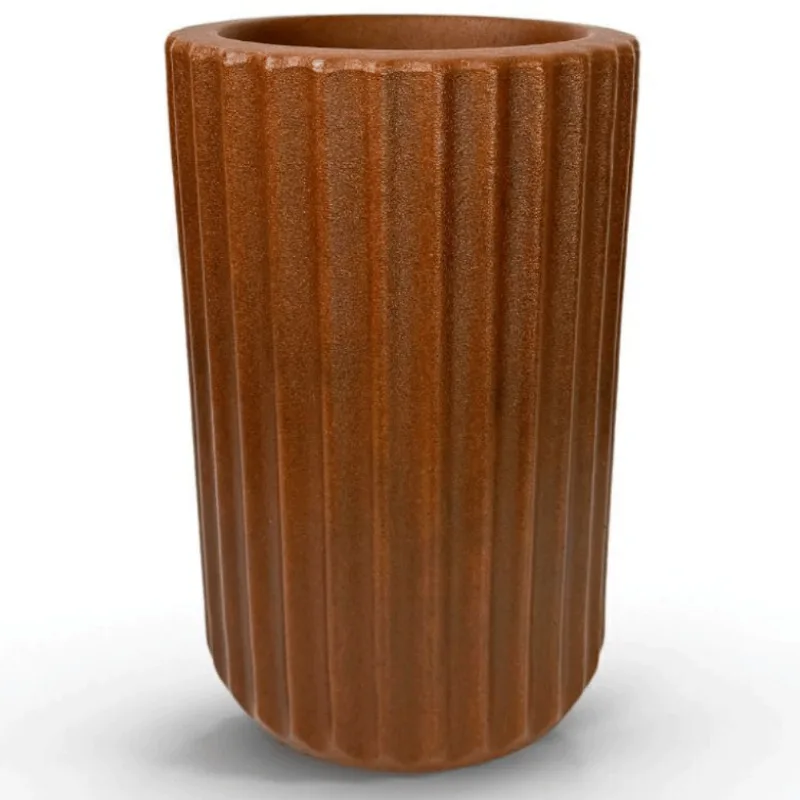 Vaso Roma Frisado Ferrugem 8,5L - Vouga Decor