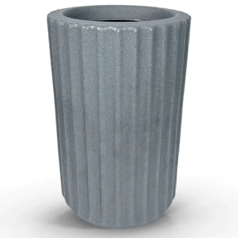Vaso Roma Frisado Chumbo 8,5L - Vouga Decor