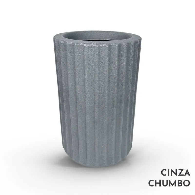 Vaso Roma Frisado Polietileno N2 Chumbo Vouga