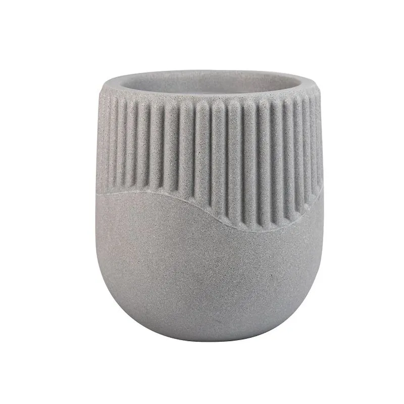 Vaso Lisboa Polietileno N1 Cor Branco Carrara Vouga