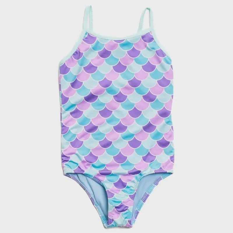 Maio de Sereia Infantil Lilás/ Azul Tamanhos 4 ao 12 Menina