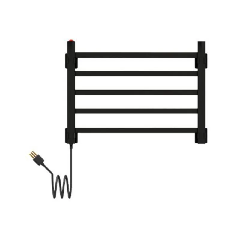 Toalheiro Elétrico 5 Barras Delocatto Inox Preto Fosco 220 V