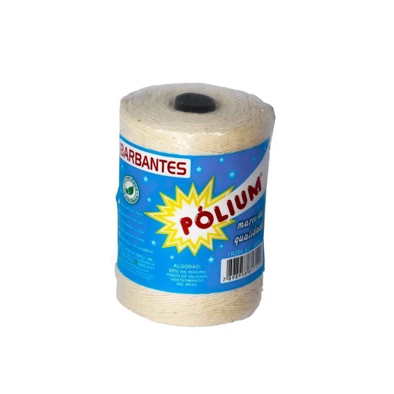 Barbante Algodão 4 Fios 5x200g Pólium 1kg