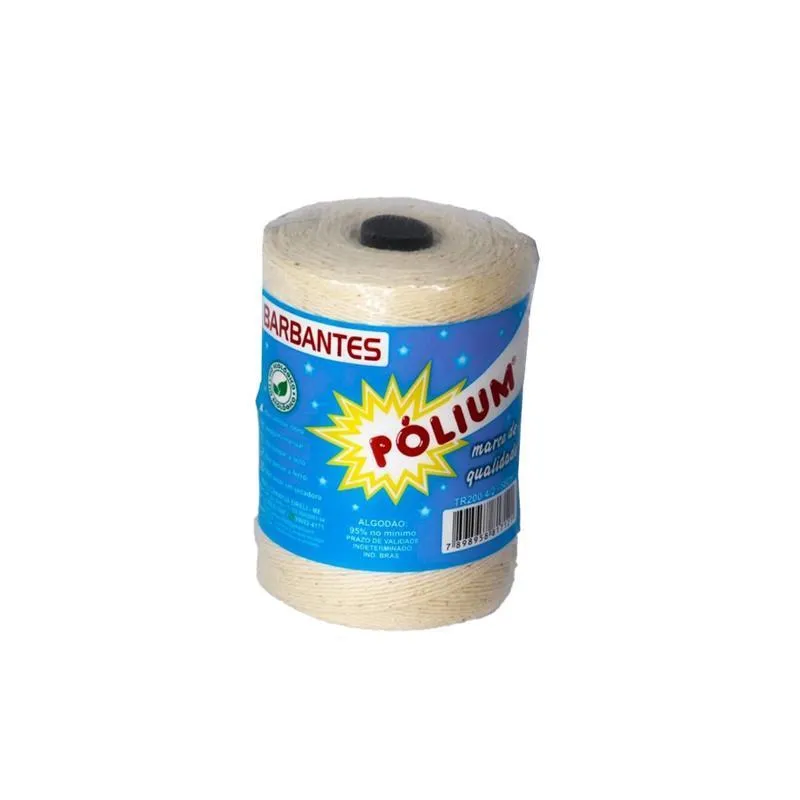 Barbante Algodão 08 Fios 5x200g Tcamapu 1kg