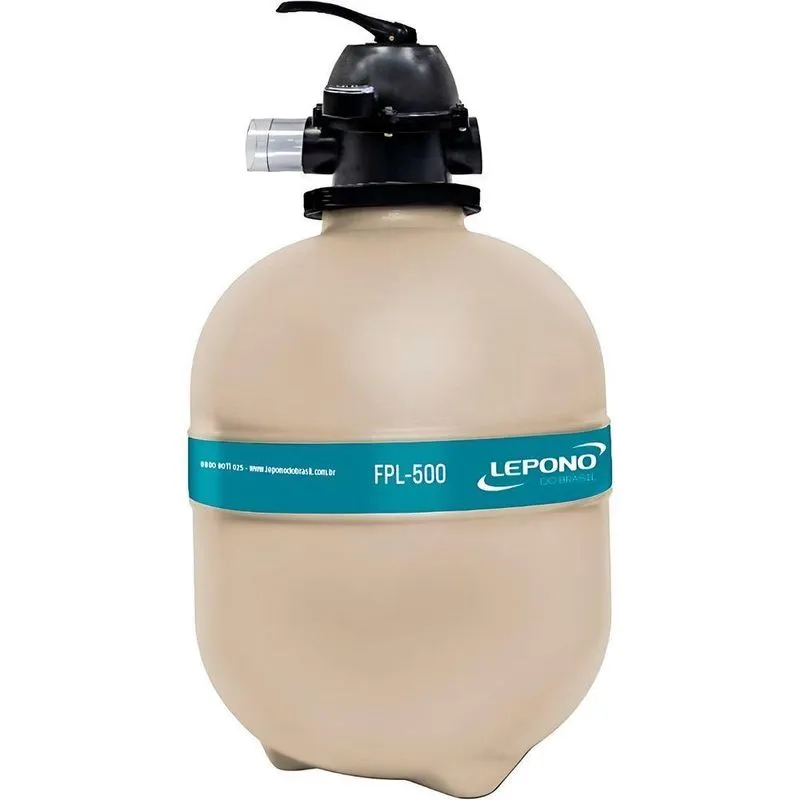 Filtro Piscina Lepono Fpl500 50mm Vazão Nominal 8500l/h Até 80.000 Litros