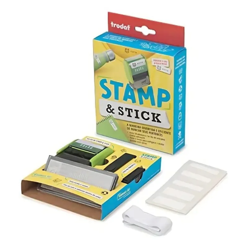 Carimbo Stamp &amp; Stick Organizador Material Escolar - Trodat