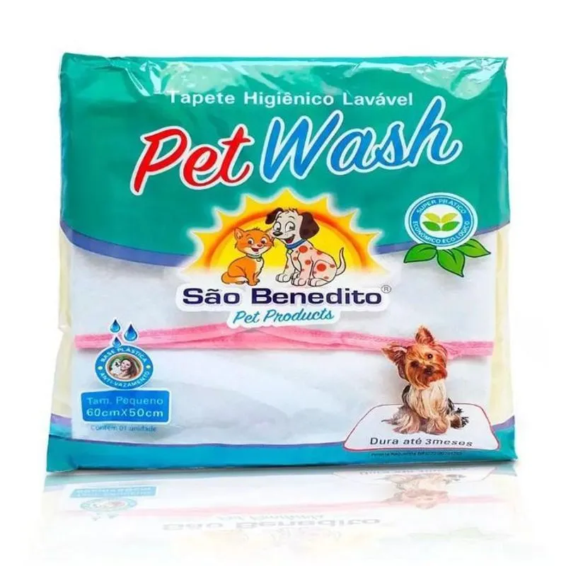 Tapete Higiênico Lavavél 60cmx50cm Pet Wash