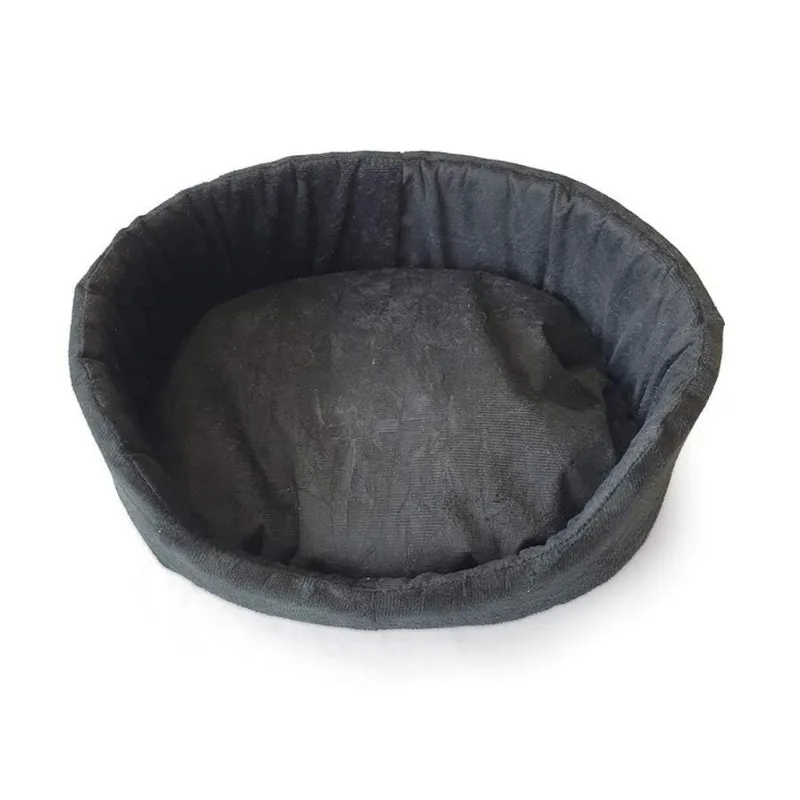 Cama São Benedito Pet Europa Luxo Sued Preta Para Cães - Tamanho 1