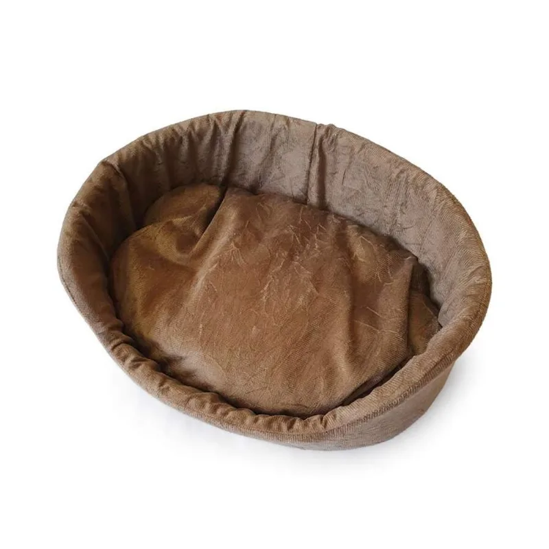 Cama São Benedito Pet Europa Luxo Sued Marrom Para Cães - Tamanho 3