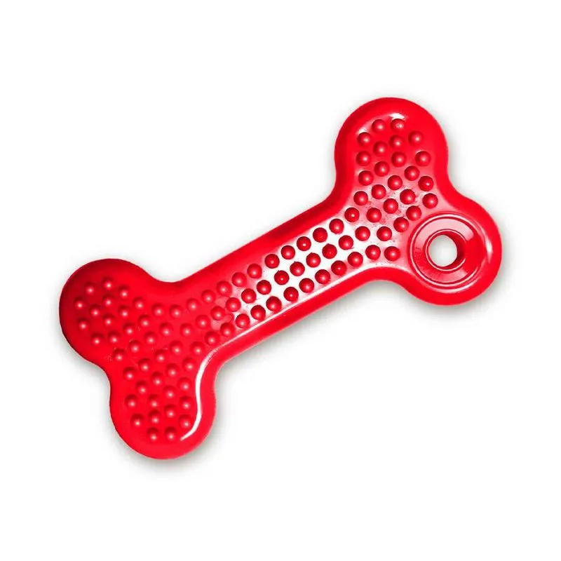 Brinquedo São Benedito Pet Osso Maciço Com Cravo Vermelho Para Cães - Tamanho G
