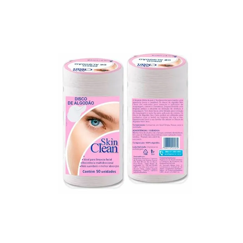 Skin Clean Algodão Discos com 50 Unidades