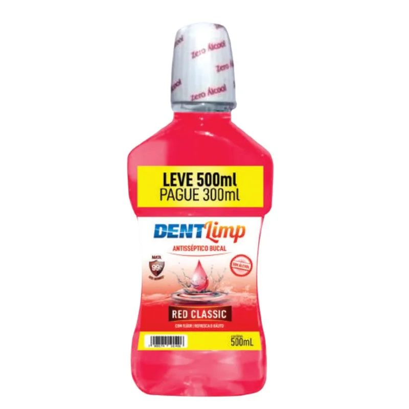DENTLIMP ENXAG BUCAL RED CLASSIC LV 500 PG 300ML