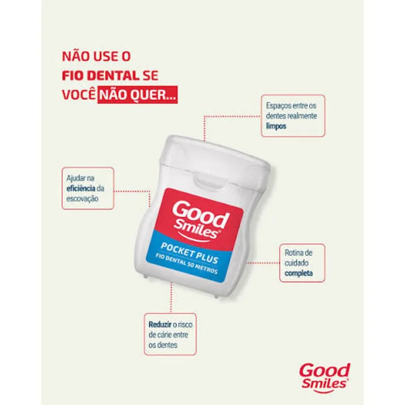 FIO DENTAL GOOD SMILES POCKET 50M