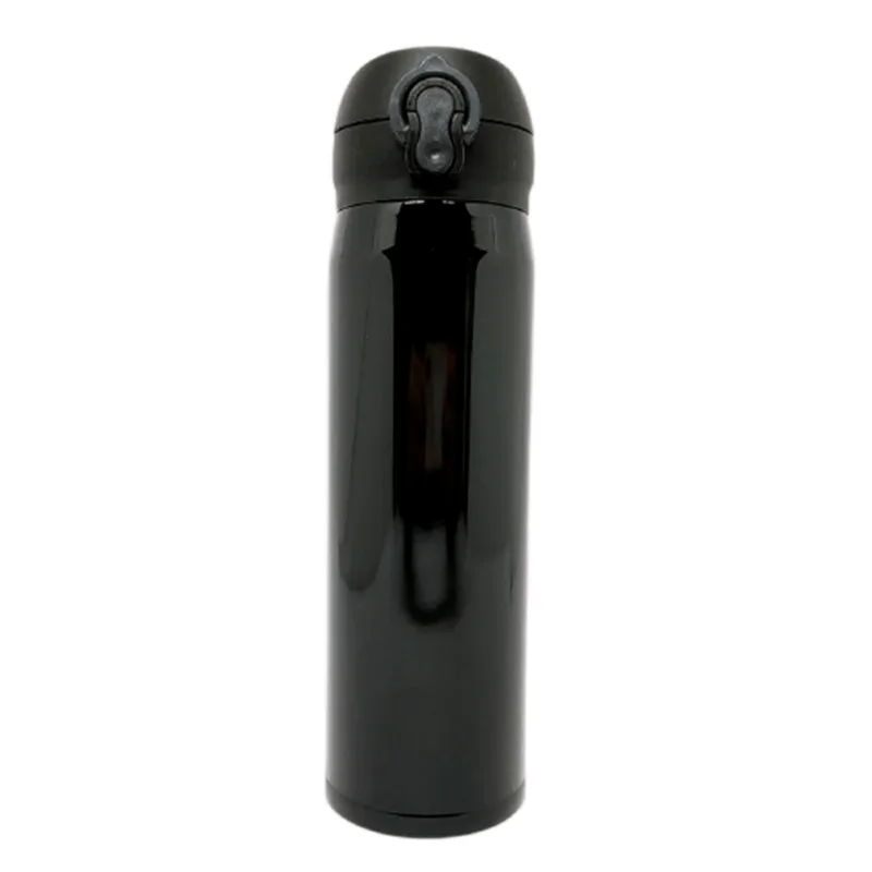Garrafa Térmica C/ Trava em Inox 450ml Interponte - preto