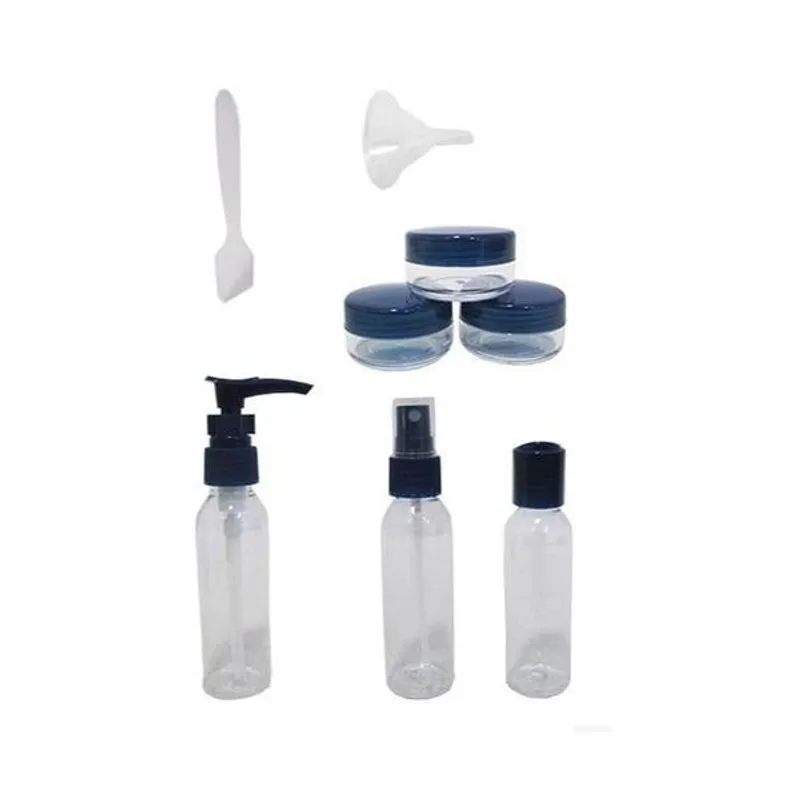 Kit De Frascos Para Viagem De 9 Peças