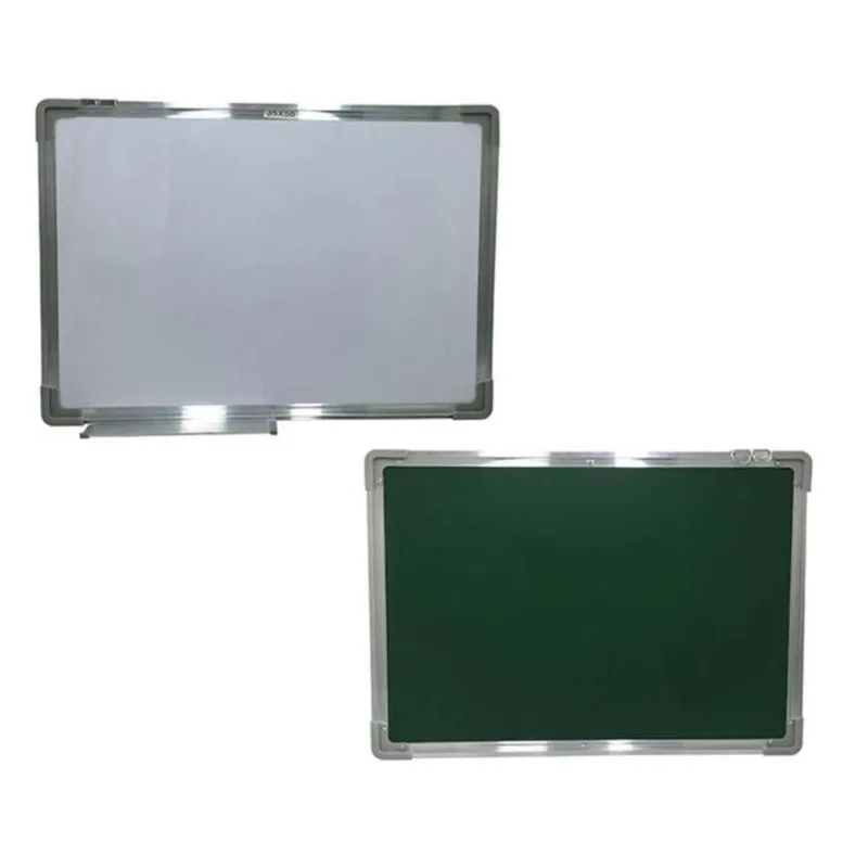 Lousa 2 Em 1 Branco E Verde Frente E Verso Magnetico