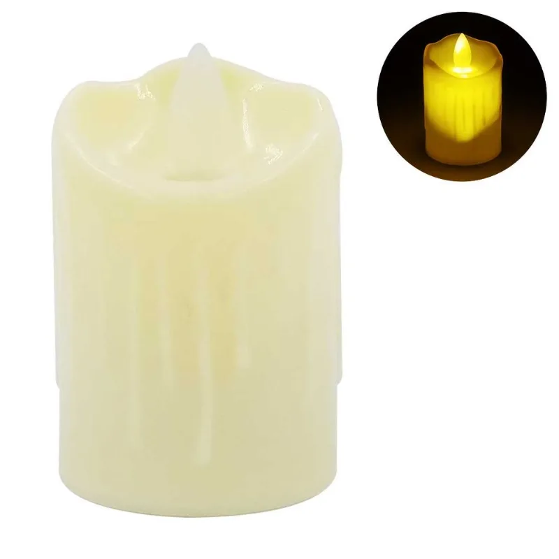Vela Decorativa de Led 7cm de Plástico Interponte