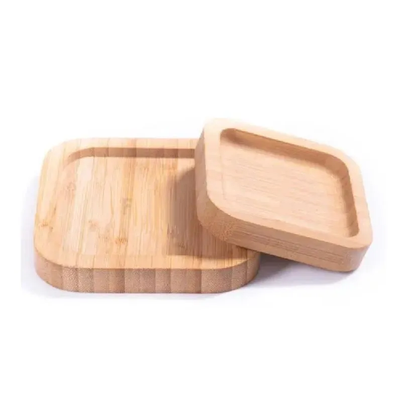 2 Petisqueiras de Bambú Porta Vasos ou Petiscos Decoração