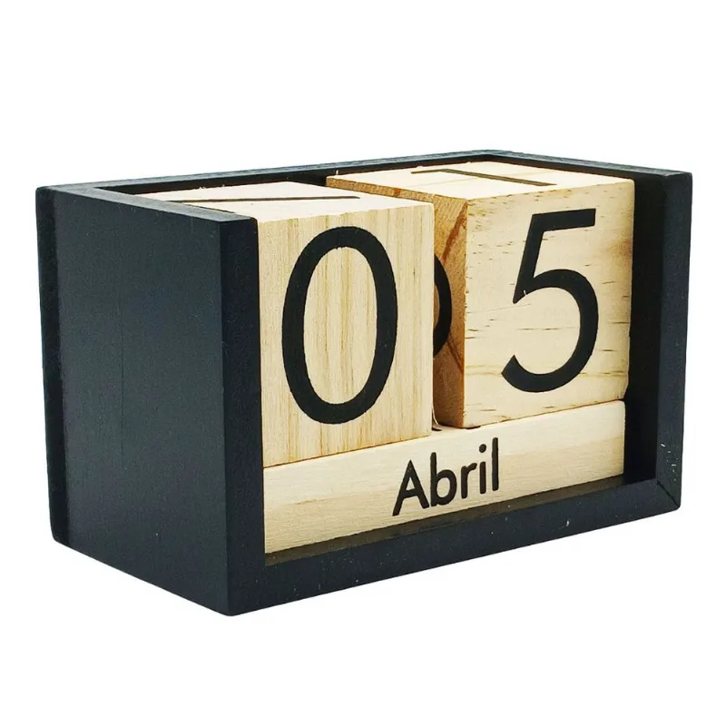 Calendário Decorativo 13,5x8cm em MDF Interponte