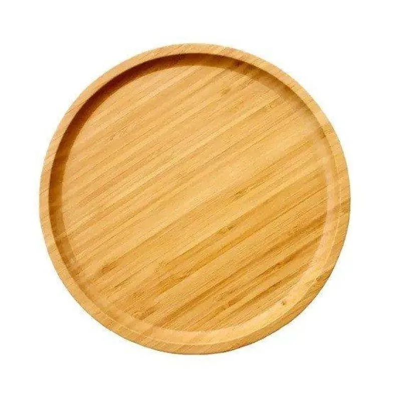 Sousplat Para Chá De Bambu 24,5x24,5cm