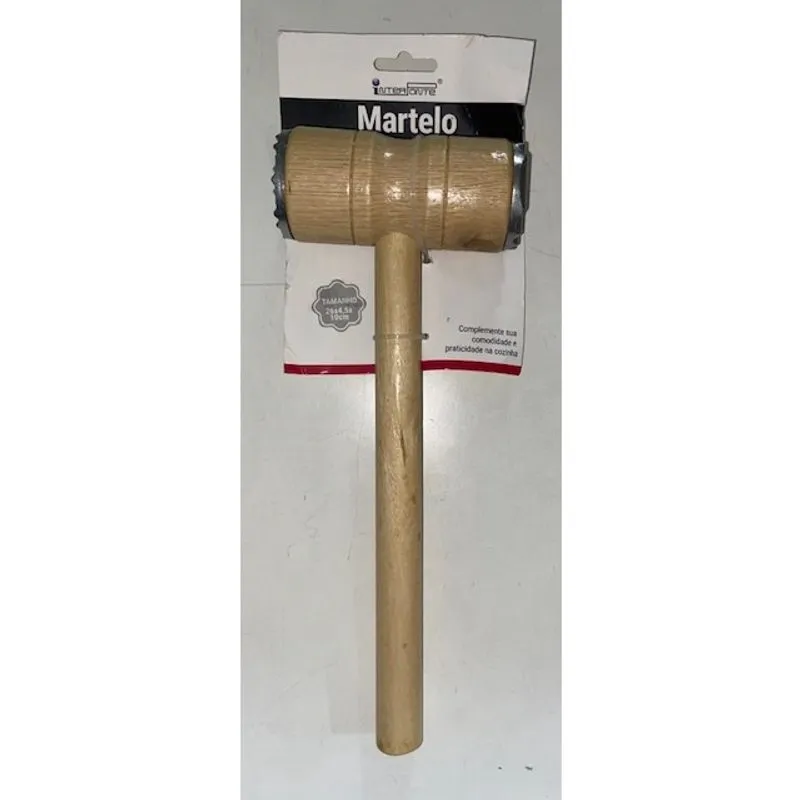 Martelo para Carne de Madeira e Aco 26CM - HU56251