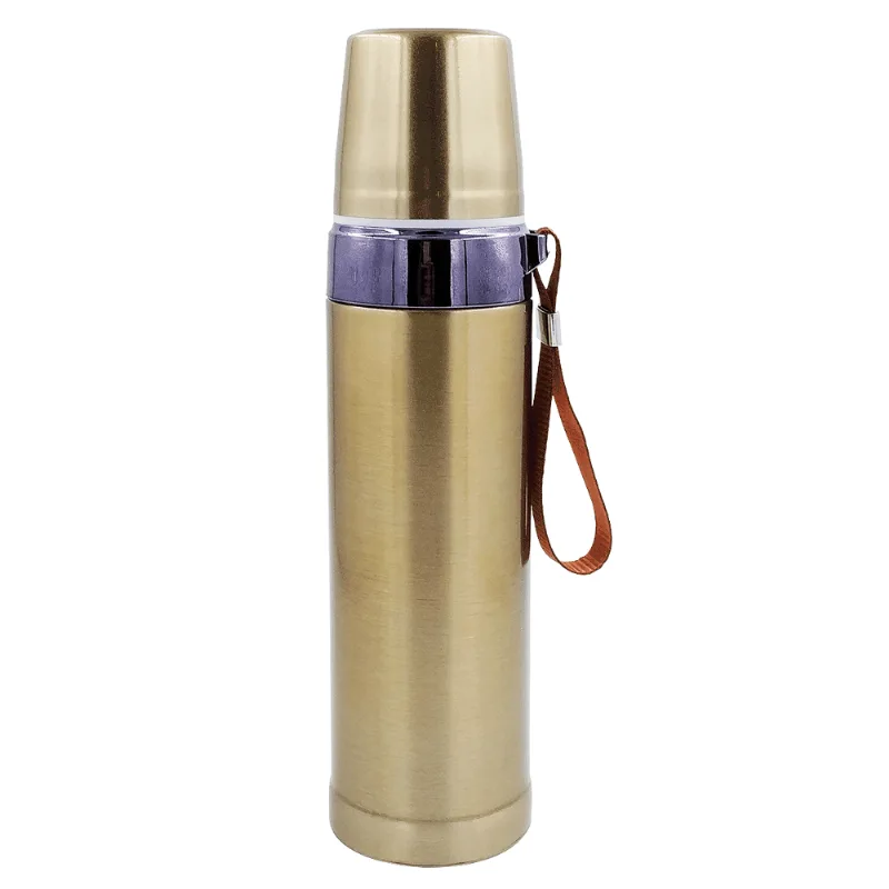 Garrafa Térmica 530ml em Aço Inox InterPonte - Dourado