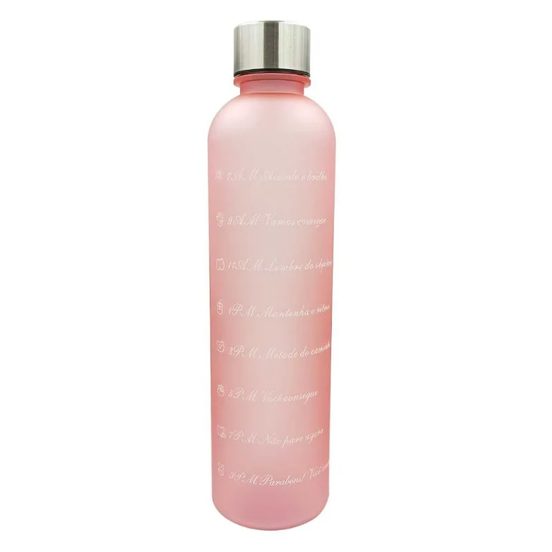 Garrafa Squeeze 1L em Plástico InterPonte-rosa