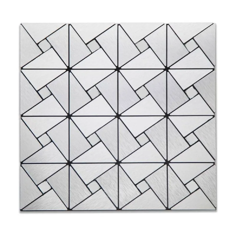 Pastilhas Adesivas Decorativas Papel De Parede 30x30cm Prata