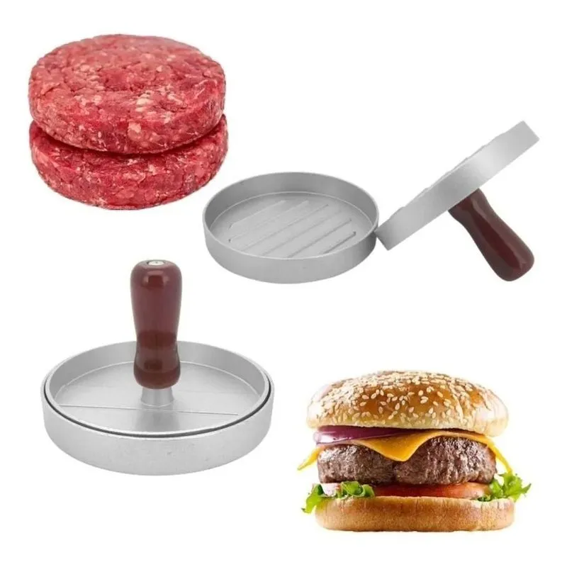 Modelador De Hamburguer Artesanal Prensa Aluminio