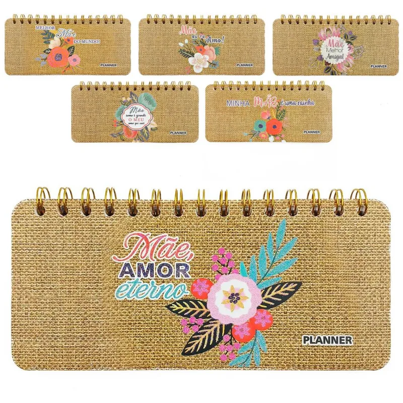 Bloco Planner Mãe 21x9,5cm em Papel Interponte SORTIDOS